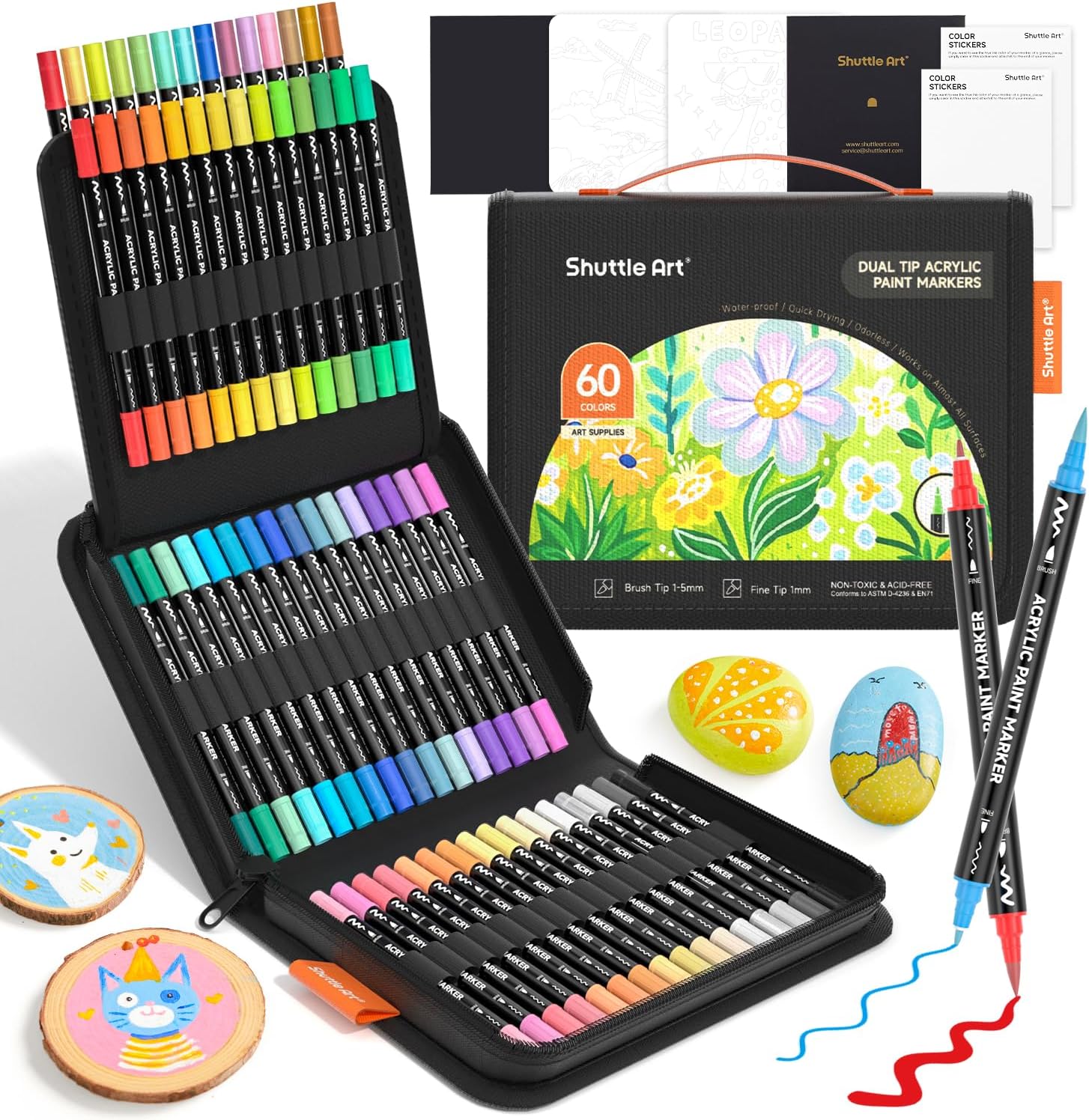 Copic Marker Classic - Shuttle Art 60 Colors Dual Tip