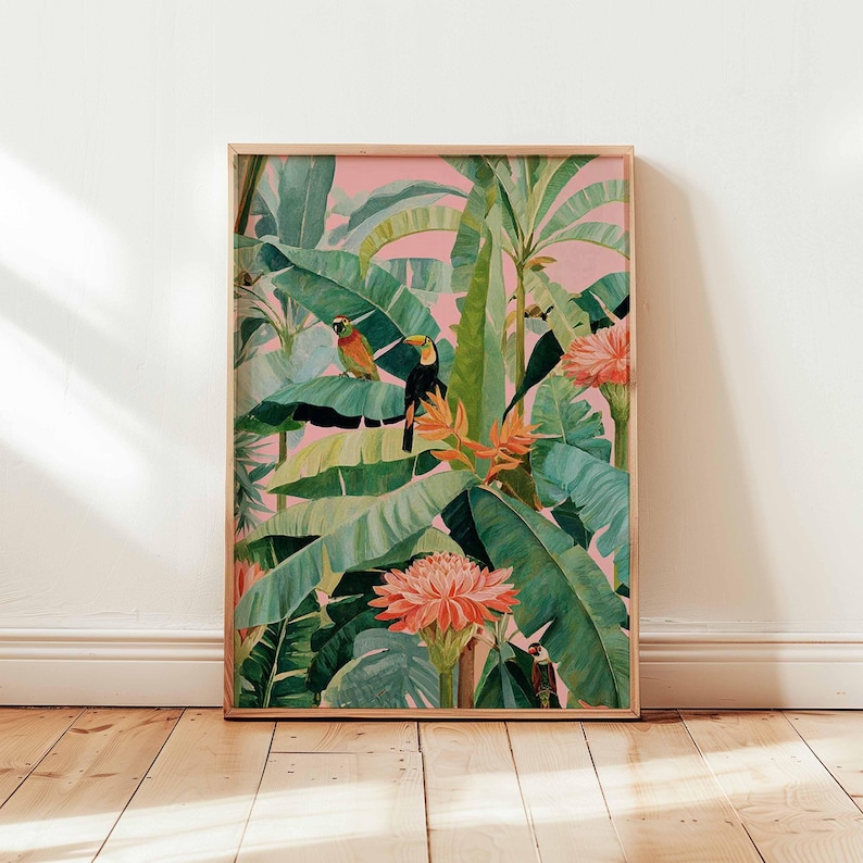 1pc Retro Tropical Canvas Post - Office Furniture Equipment review and price
