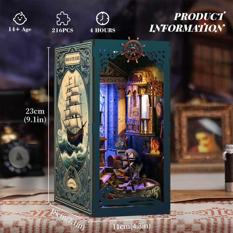 3D Wooden DIY Bookend Puzzle H - Office Furniture Equipment review and price