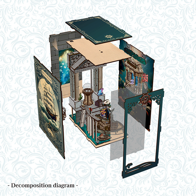 3D Wooden DIY Bookend Puzzle H - Office Furniture Equipment review and price