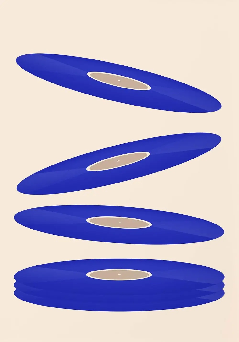 Mid Century Vinyl Record Canva - Office Furniture Equipment review and price