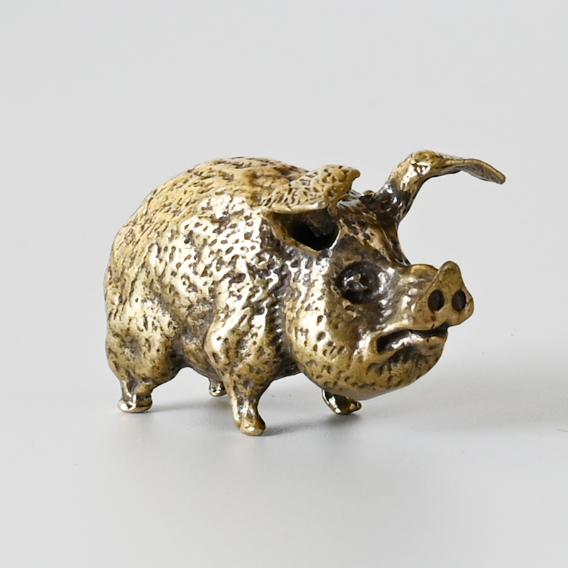 Vintage Brass Pig Small Orname - Office Furniture Equipment review and price