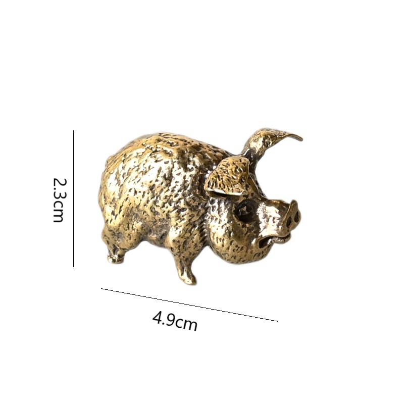 Vintage Brass Pig Small Orname - Office Furniture Equipment review and price