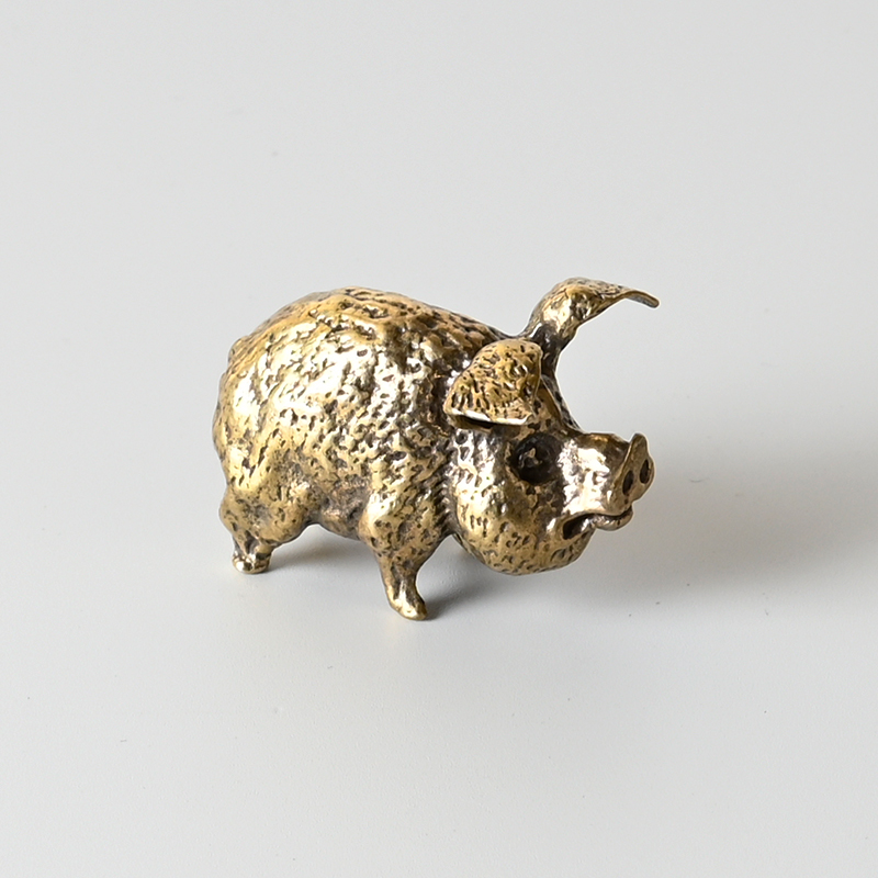 Vintage Brass Pig Small Orname - Office Furniture Equipment review and price
